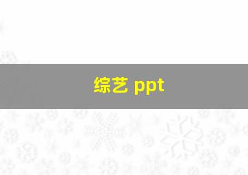 综艺 ppt